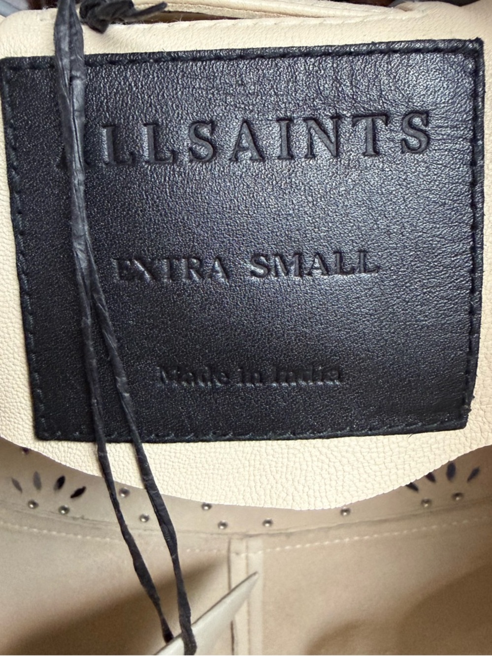 ALLSAINTS  Elias Astral Leather Vest XS - Picture 5 of 8
